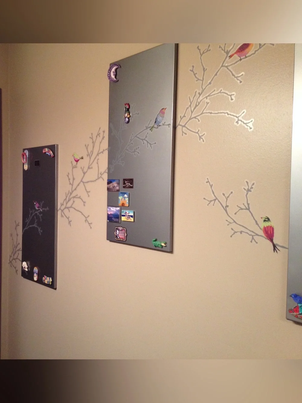 Colorful Bird & Branch Wall Decals (Multicolor)